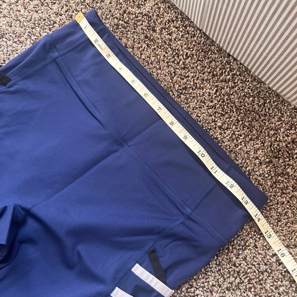 Fabletics Women’s Blue high waisted 7/8 athletic leggings - Picture 6 of 8